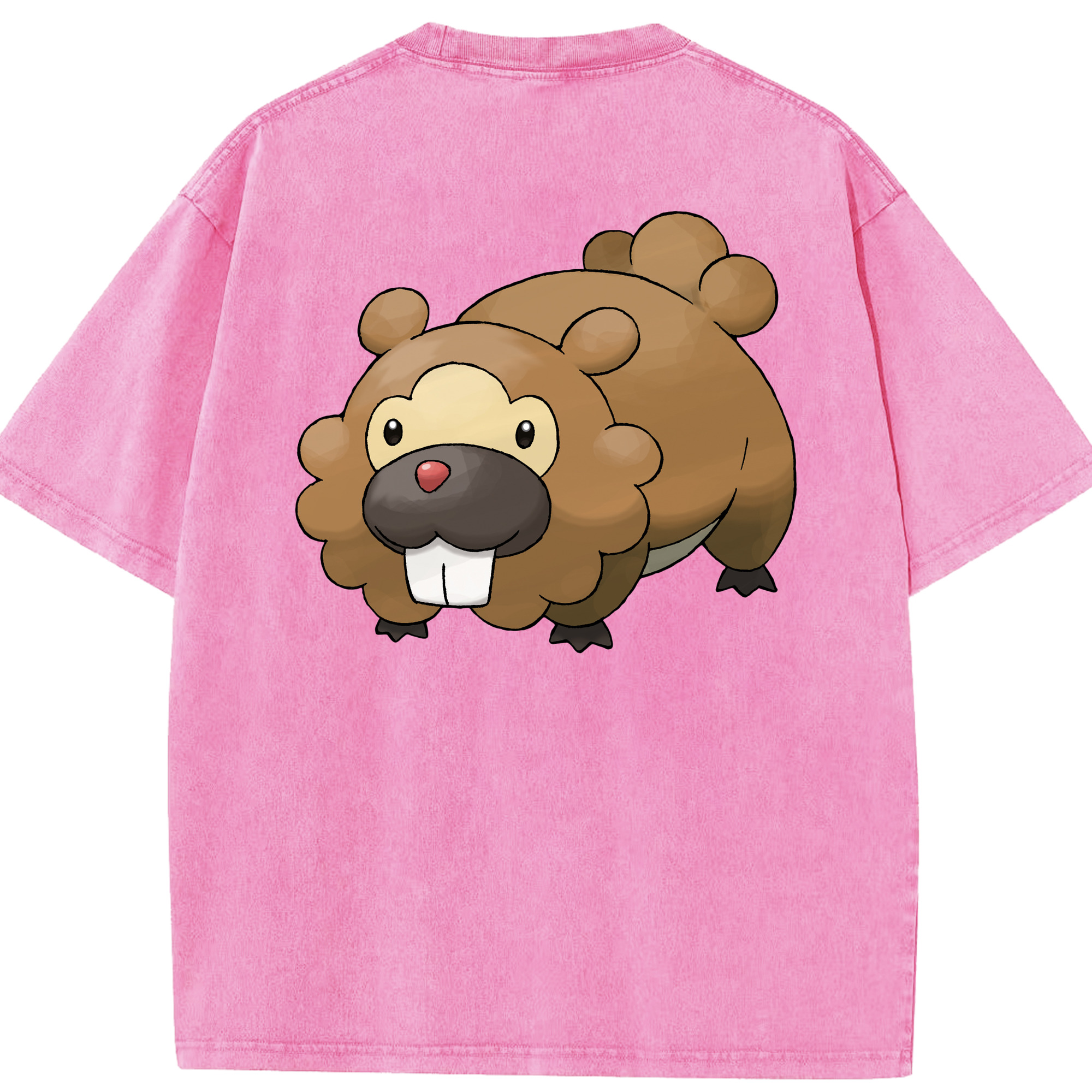 （画像用） ポケットモンスター Pokémon 綿100% ヴィンテージ風 半袖Tシャツ（背面プリント）